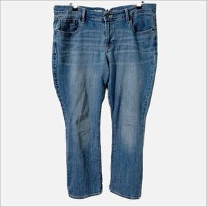 Old Navy Short Curvy Profile Mid Rise Medium Wash Denim Jeans Five Pocket Design